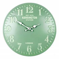 Technoline Wanduhr Azille - Blechgehäuse - Grün