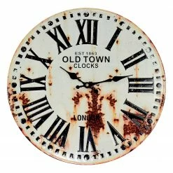 Technoline Wanduhr Annoire - Blechgehäuse - Mehrfarbig