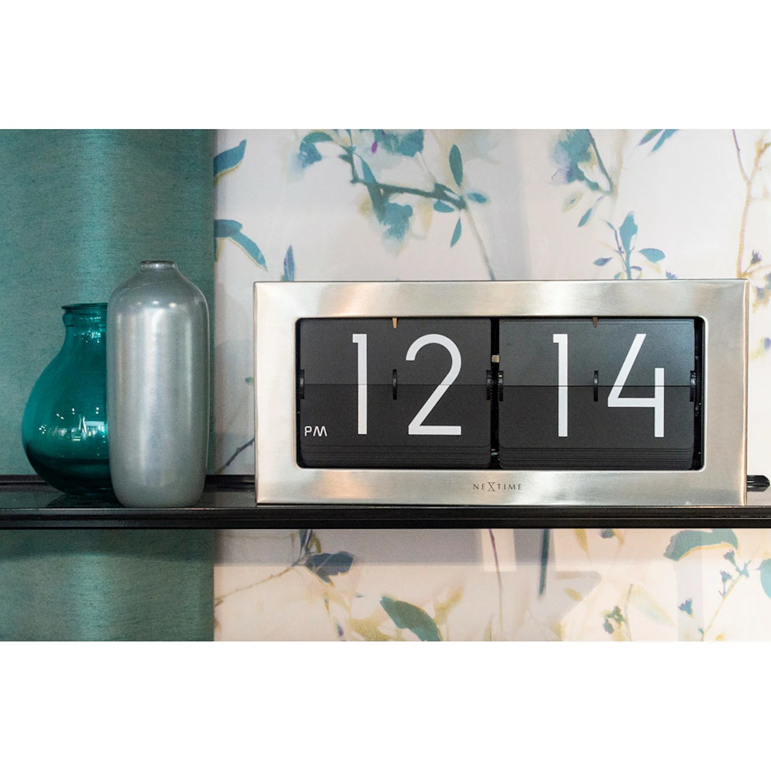 Nextime Tischuhr Big Flip - Aluminium - Silber – Bild 5