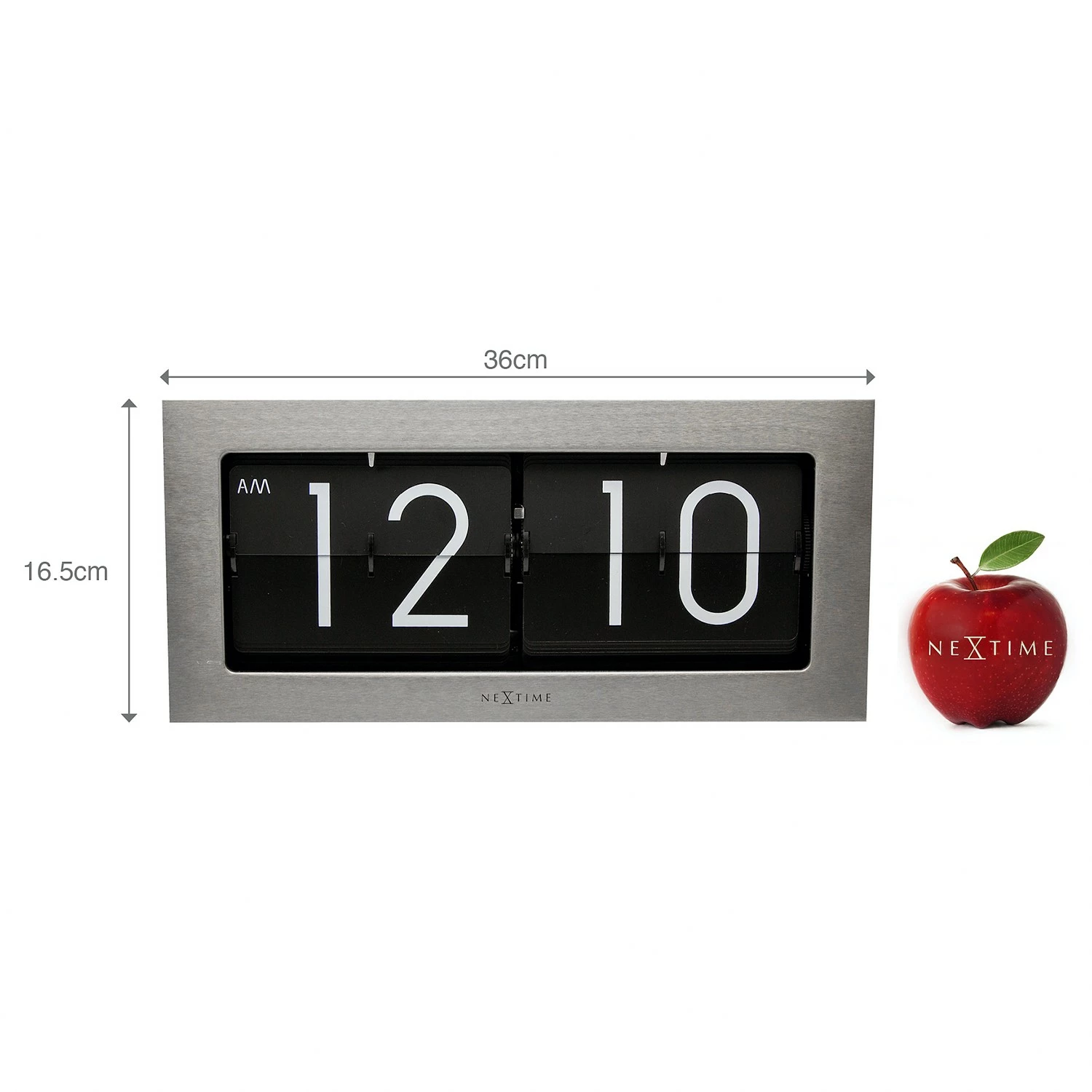 Nextime Tischuhr Big Flip - Aluminium - Silber – Bild 7