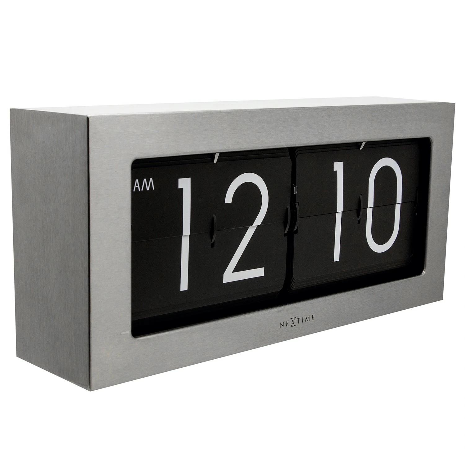 Nextime Tischuhr Big Flip - Aluminium - Silber – Bild 10