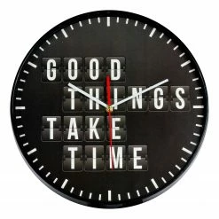 Technoline Wanduhr Veauche - Kunststoff - Schwarz / Weiß