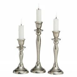 Boltze Kerzenhalter Phönix (3-teilig) - Aluminium - Silber