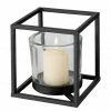 Boltze Windlicht Quattro - Eisen - Schwarz