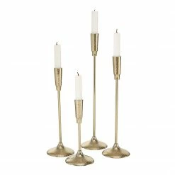 Boltze Kerzenhalter Liselle (4-teilig) - Aluminium - Gold