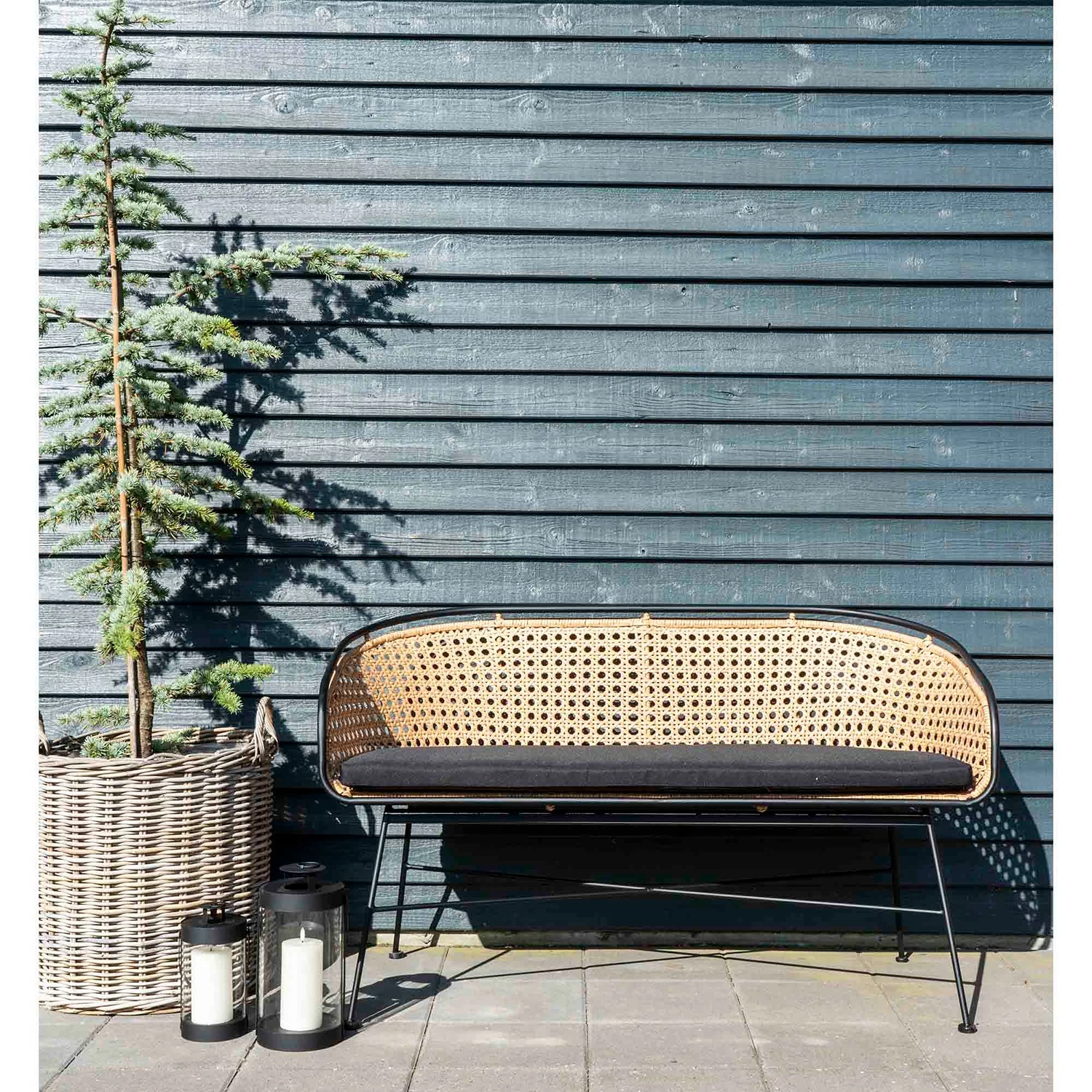 Twentyfour Laterne Bondi (2-teilig) - Kristallglas / Stahl - Transparent / Schwarz – Bild 3