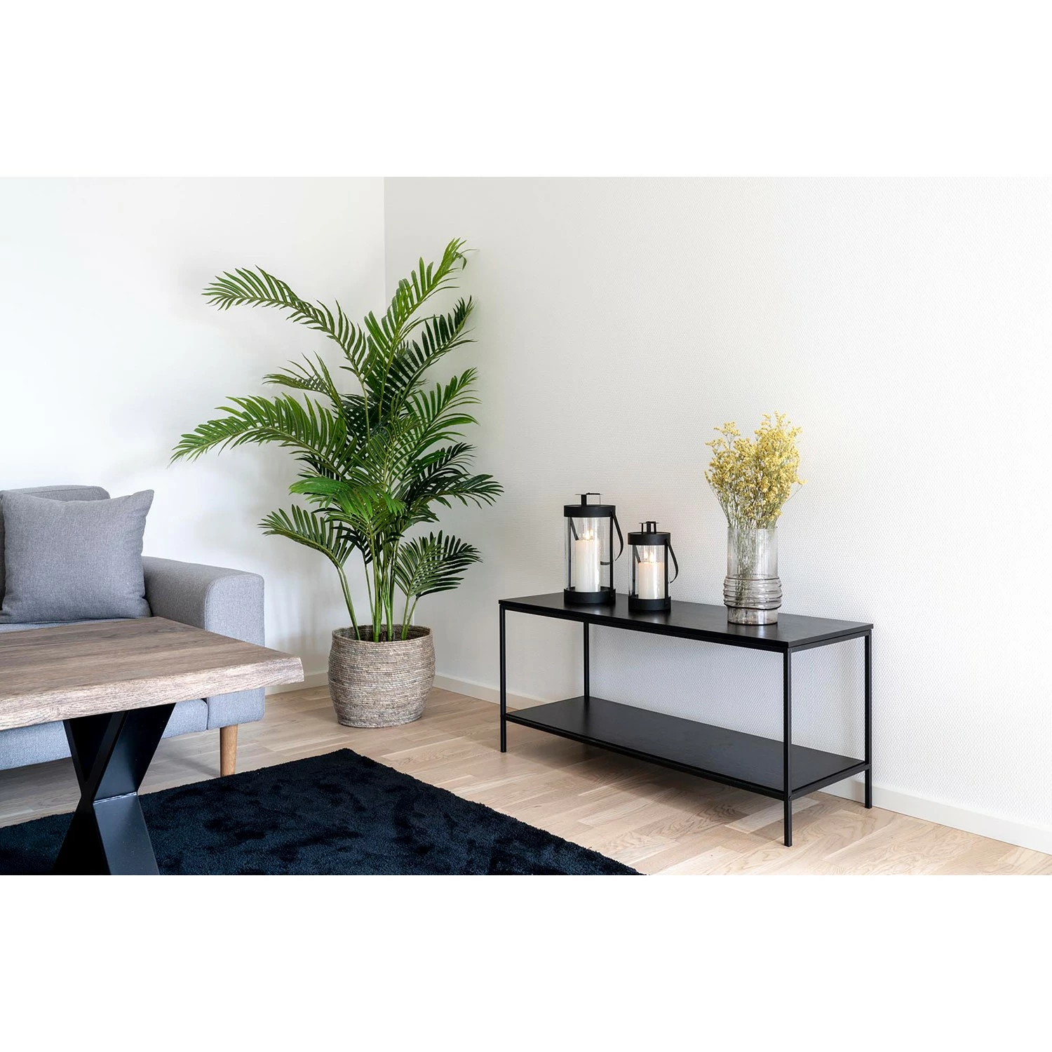 Twentyfour Laterne Bondi (2-teilig) - Kristallglas / Stahl - Transparent / Schwarz – Bild 5