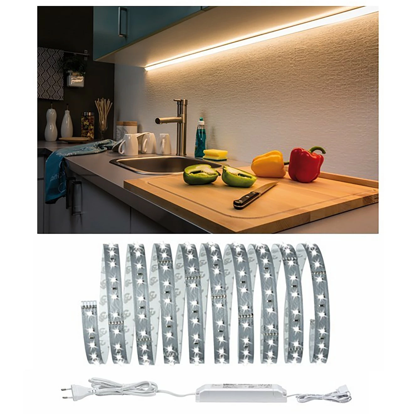 Paulmann LED-Stripes MaxLED 3m V - Aluminium