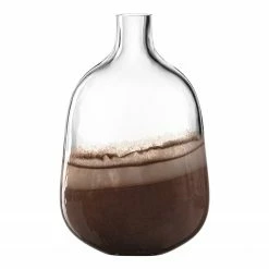 Leonardo Vase Casolare I - Farbglas - Braun