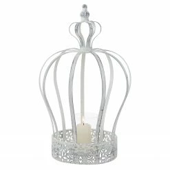 Boltze Windlicht Lilli - Eisen - Weiß