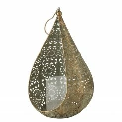 Boltze Windlicht Mauritius I - Eisen - Gold