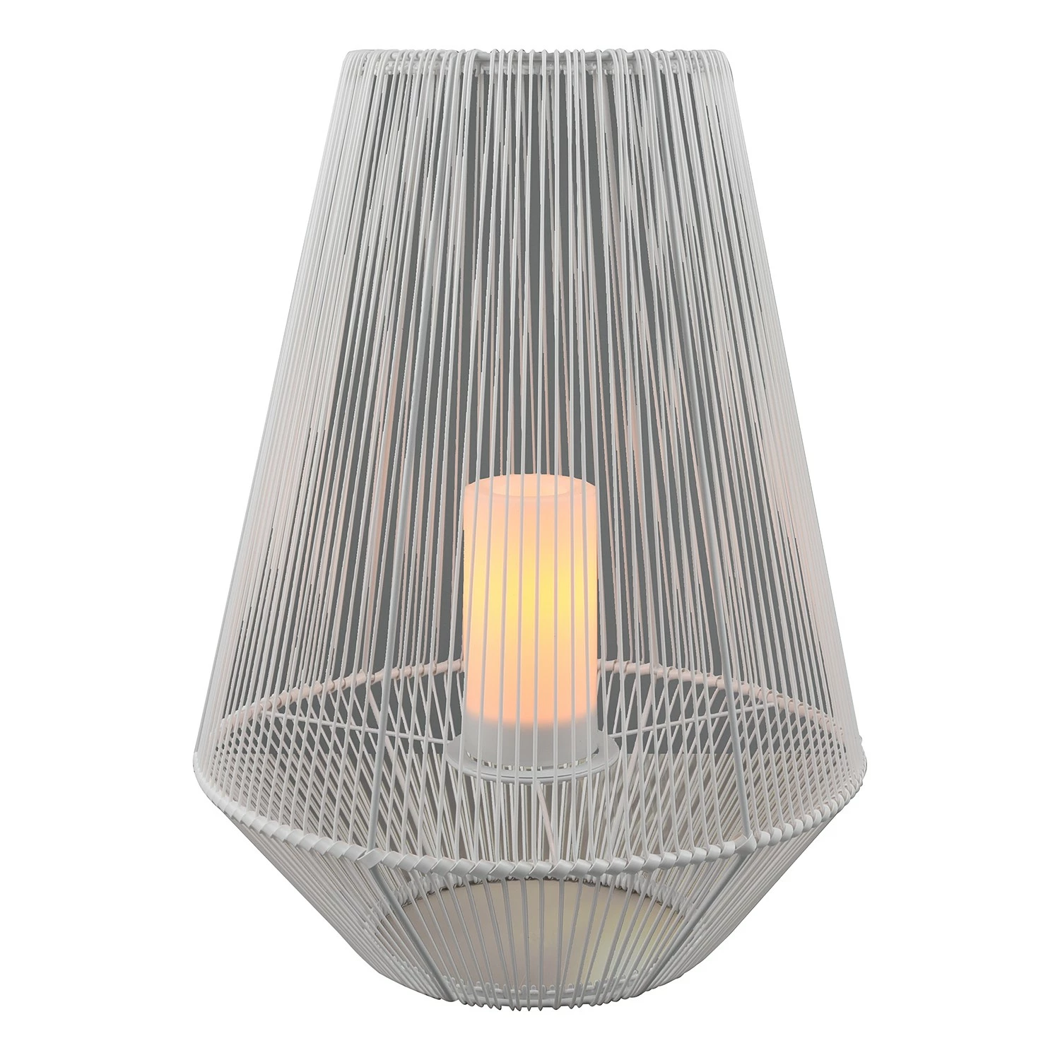 Reality Leuchten LED-Wegeleuchte Mineros - Polyacryl - Weiß - Höhe: 51 cm