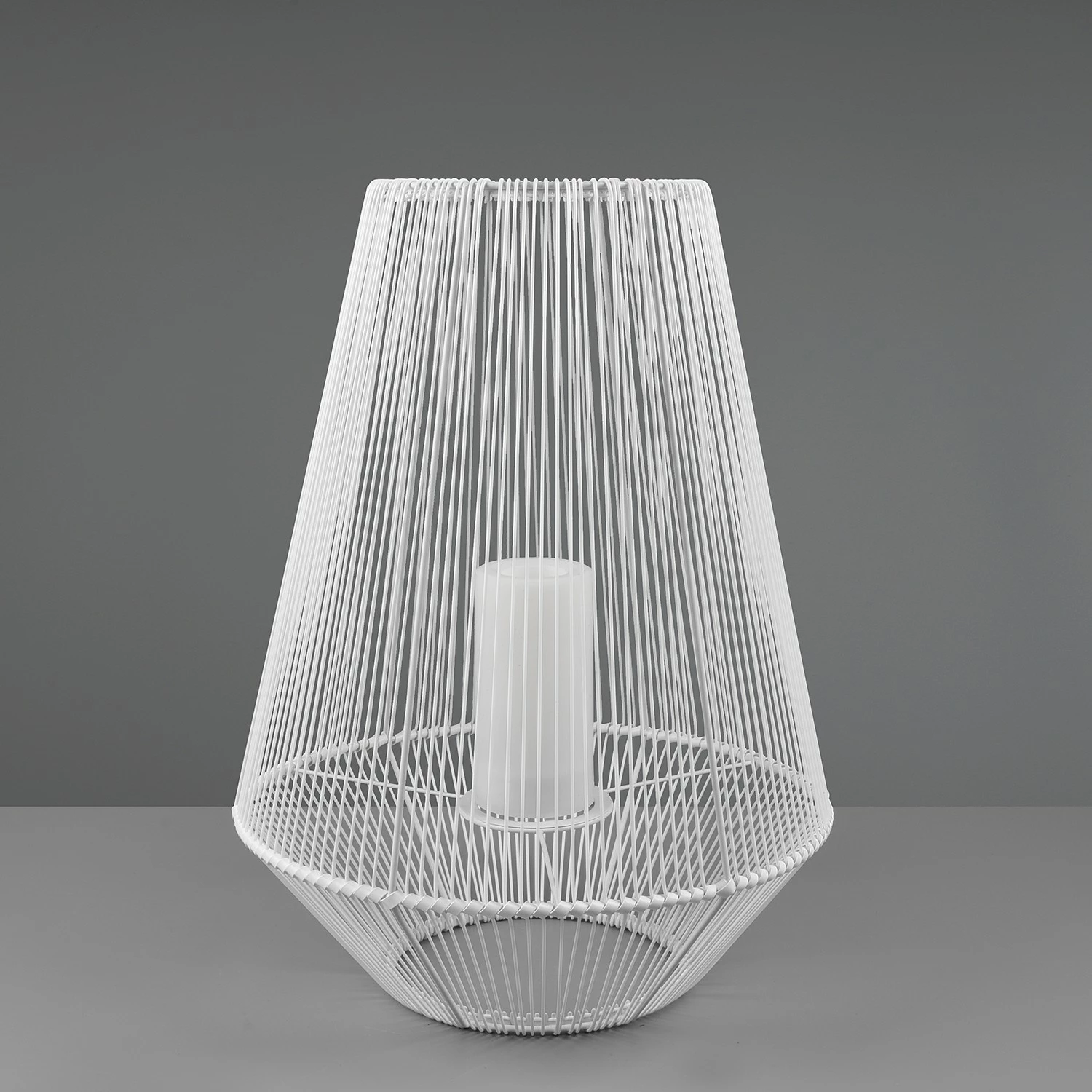 Reality Leuchten LED-Wegeleuchte Mineros - Polyacryl - Weiß - Höhe: 51 cm – Bild 2