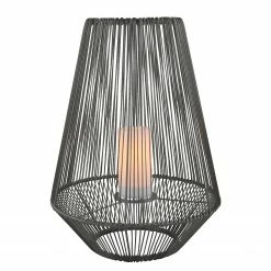 Reality Leuchten LED-Wegeleuchte Mineros - Polyacryl - Schwarz - Höhe: 51 cm