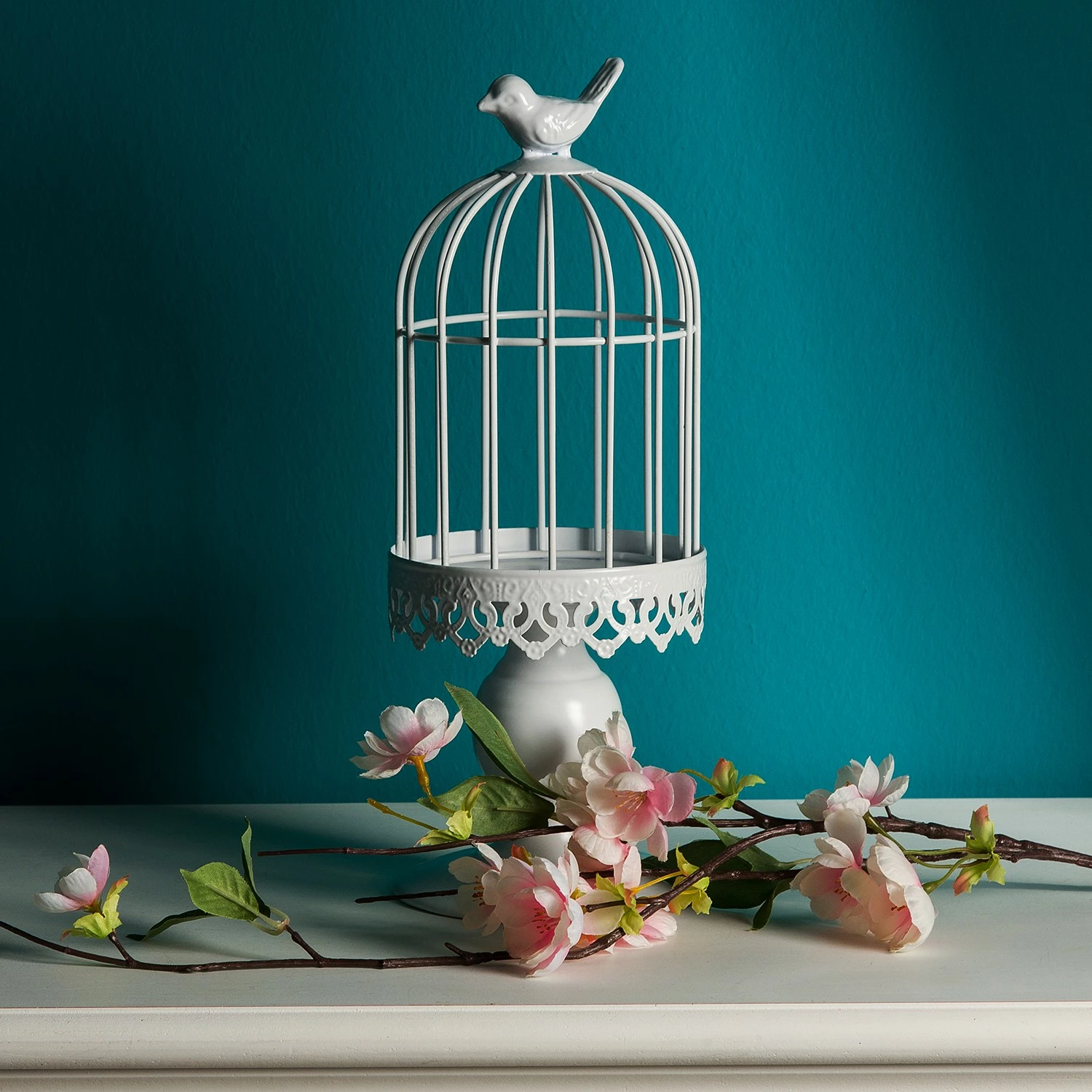 My Flair Kerzenhalter Botan - Metall - Weiß – Bild 2