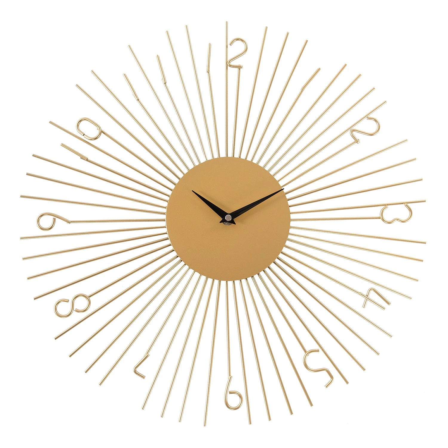 My Flair Wanduhr Sigatoka - Eisen - Gold