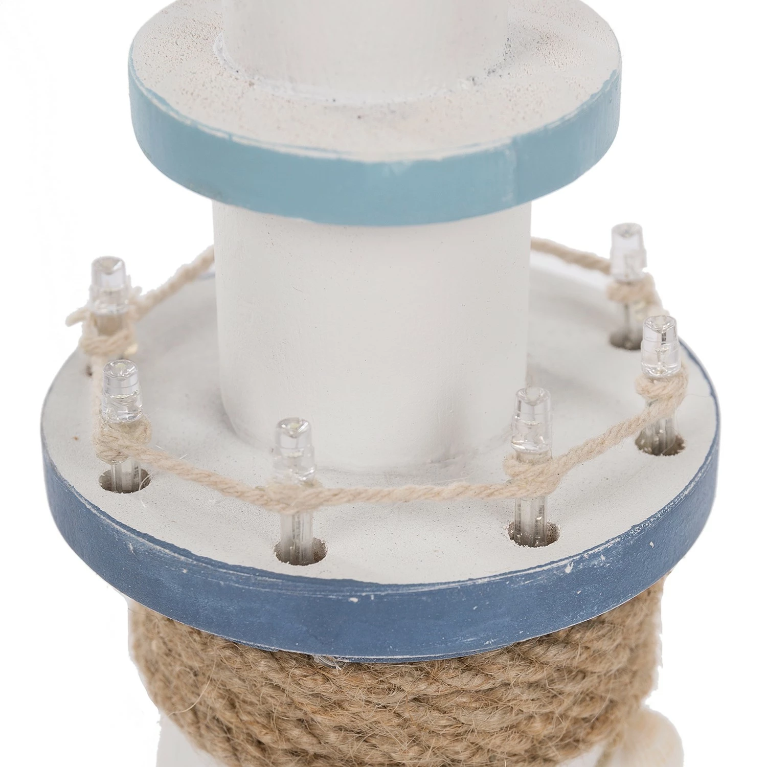 My Flair LED-Leuchtturm Aarhus - Polyresin - Weiß – Bild 4