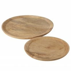 Boltze Teller Maino (2-teilig) - Mango - Beige