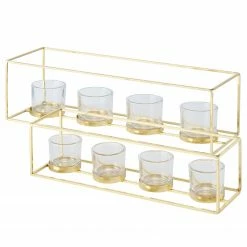 Boltze Windlicht Combo (2-teilig) - Eisen - Gold