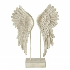 Boltze Dekoaufsteller Cosmo - Kunstharz - Weiß / Beige