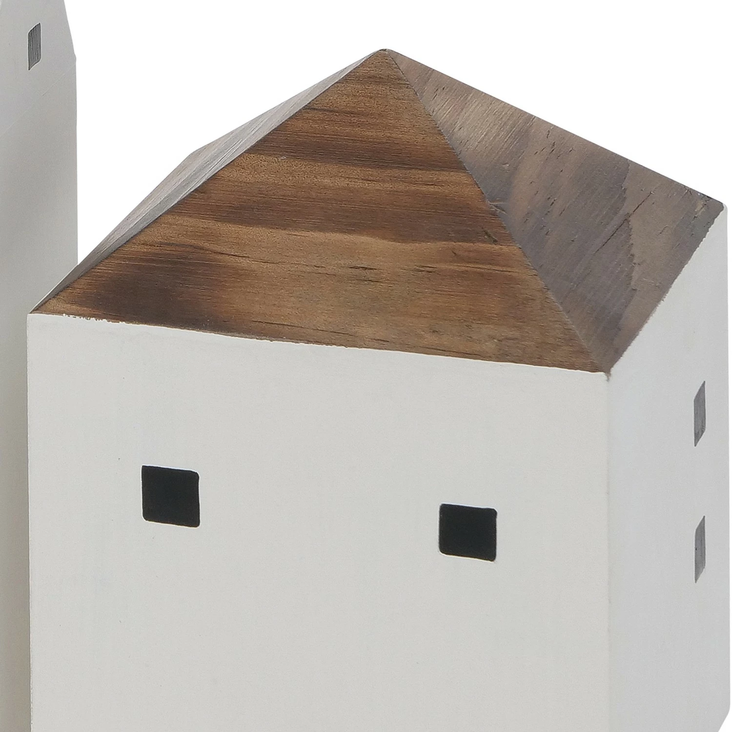 Boltze Dekoaufsteller Gotan (3-teilig) - Massoniana-Kiefer / MDF - Weiß / Braun – Bild 2