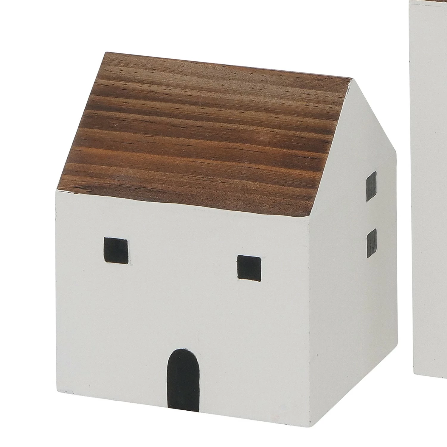 Boltze Dekoaufsteller Gotan (3-teilig) - Massoniana-Kiefer / MDF - Weiß / Braun – Bild 4