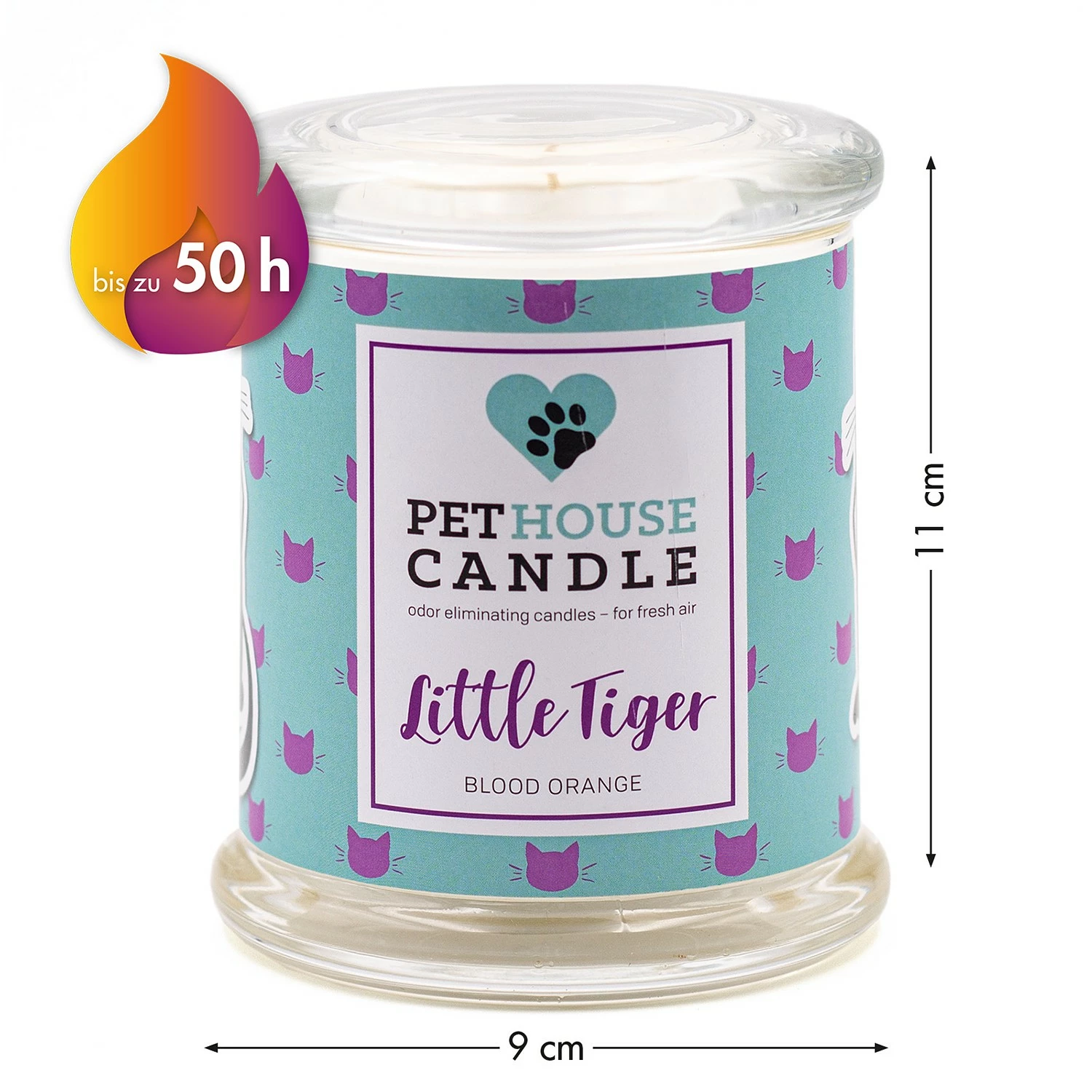 PetHouse Candle Duftkerze Pet House Blood Orange - Soja Wachs Mischung - Türkis – Bild 3