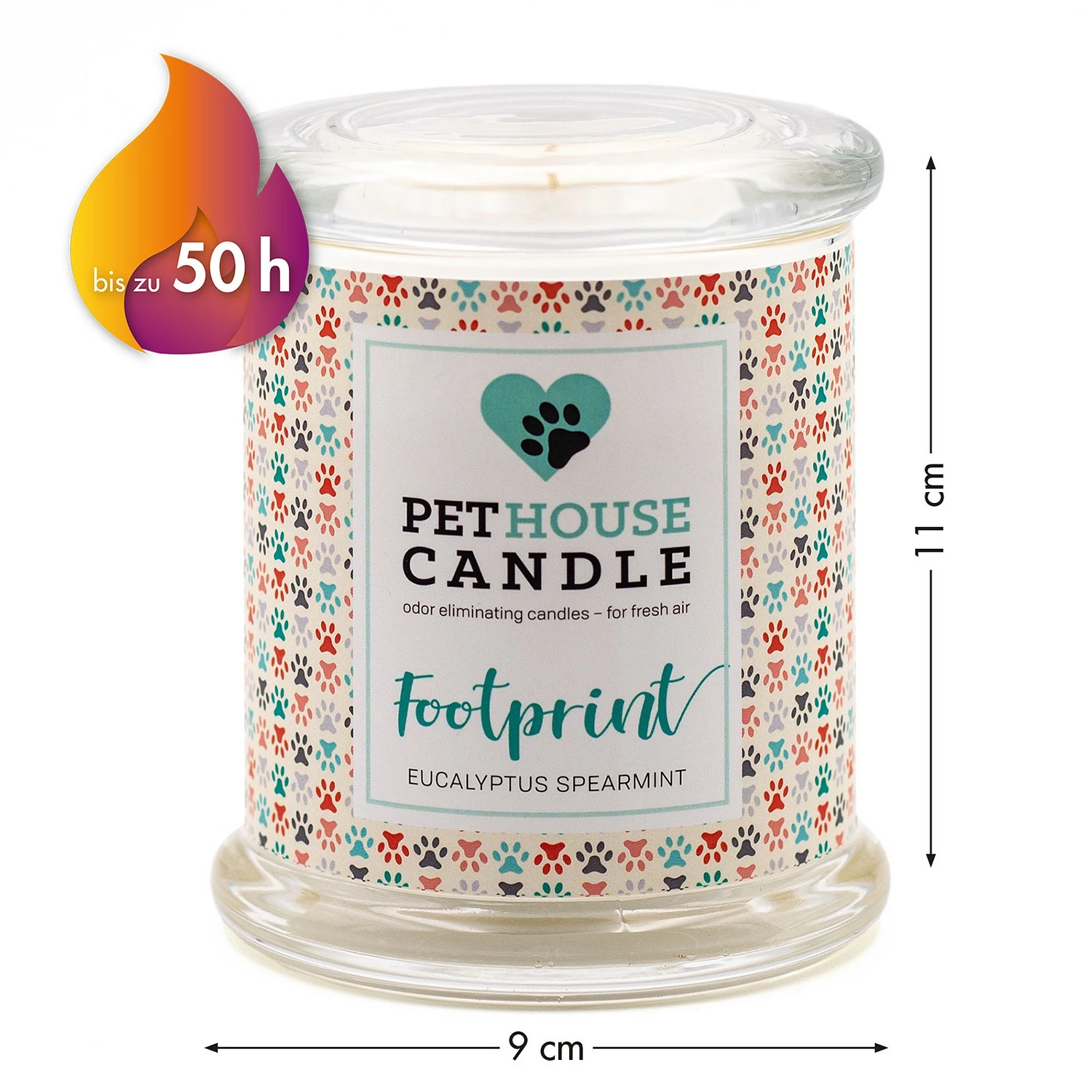 PetHouse Candle Duftkerze Eucalypthus & Spearmint - Soja Wachs Mischung - Mehrfarbig – Bild 3