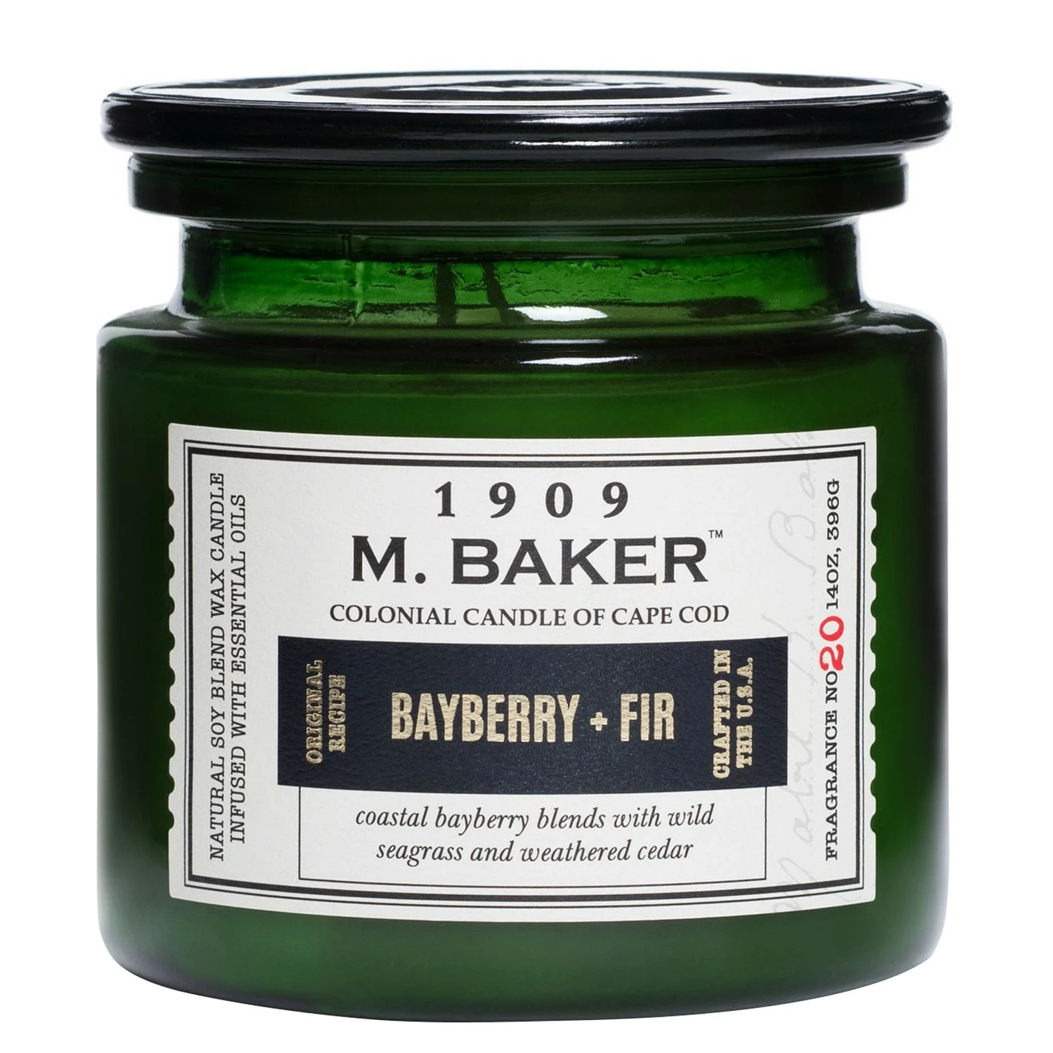 Colonial Candle Duftkerze Bayberry and Fir - Soja Wachs Mischung - Grün - 396g