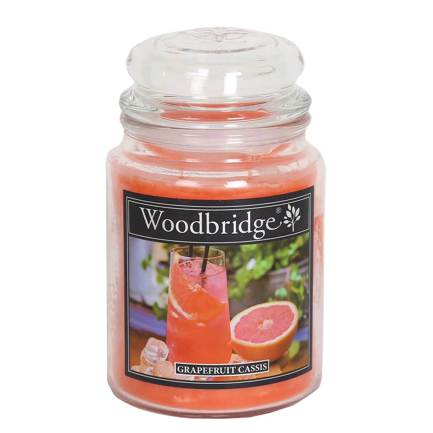 Woodbridge Candle Duftkerze Grapefruit Cassis - Veredeltes Paraffin - Orange - 565g
