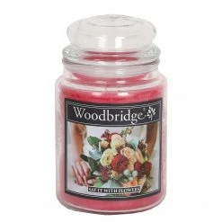 Woodbridge Candle Duftkerze Say It With Flowers - Veredeltes Paraffin - Rot - 565g