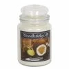 Woodbridge Candle Duftkerze Coconut & Lime - Veredeltes Paraffin - Weiß - 565g
