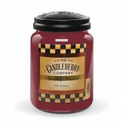 Candleberry Duftkerze Mulberry - Veredeltes Paraffin - Rot - 570g