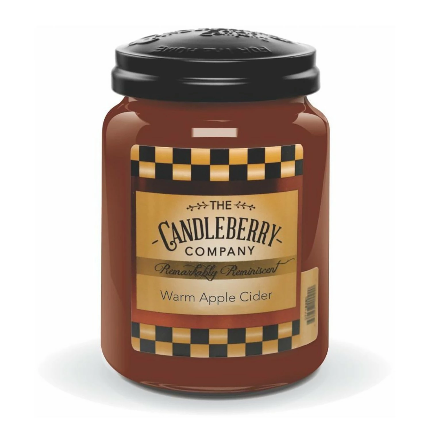 Candleberry Duftkerze Warm Apple Cider - Veredeltes Paraffin - Braun - 570g