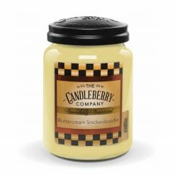 Candleberry Duftkerze Buttercream Snickerdoodle - Veredeltes Paraffin - Gelb - 570g