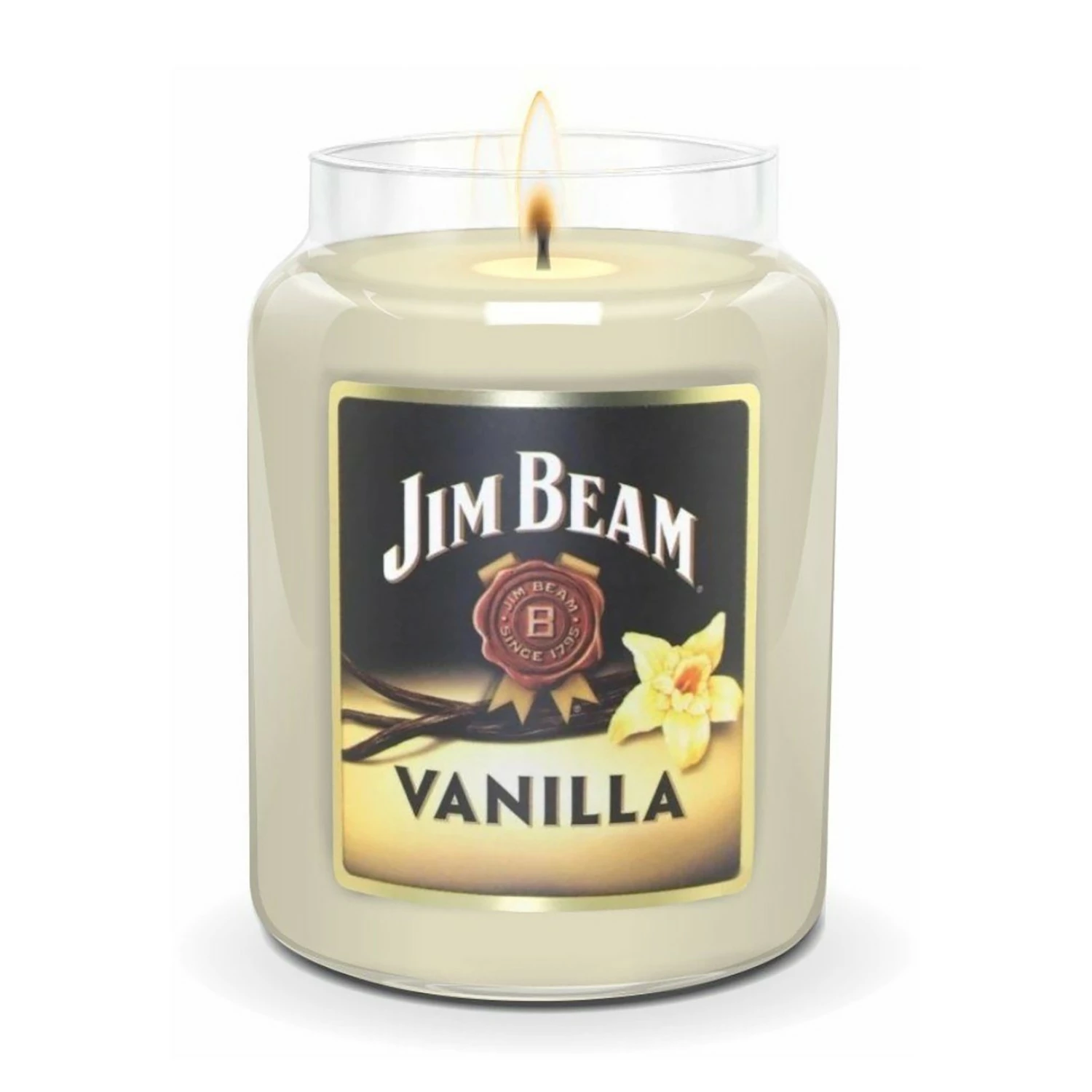 Candleberry Duftkerze Jim Beam Vanilla - Veredeltes Paraffin - Weiß - 570g – Bild 2