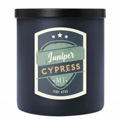Colonial Candle Duftkerze Juniper Cypress - Soja Wachs Mischung - Schwarz - 425g