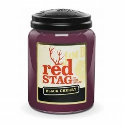 Candleberry Duftkerze Jim Beam Red Stag - Veredeltes Paraffin - Lila - 570g