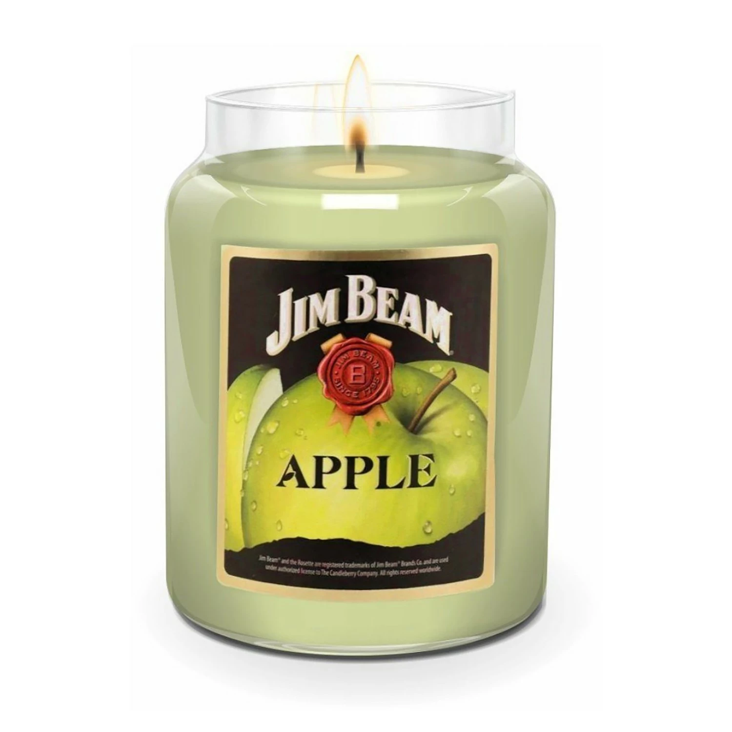 Candleberry Duftkerze Jim Beam Apple - Veredeltes Paraffin - Grün - 570g – Bild 2