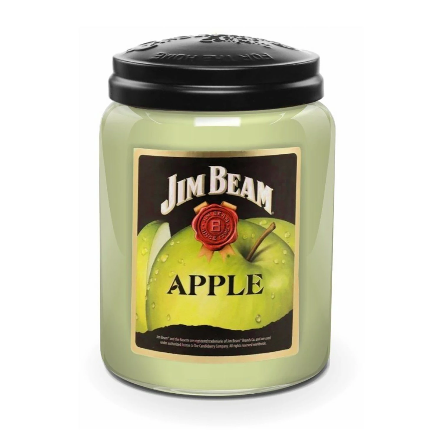 Candleberry Duftkerze Jim Beam Apple - Veredeltes Paraffin - Grün - 570g