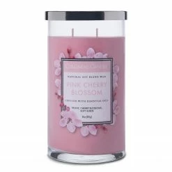 Colonial Candle Duftkerze Pink Cherry Blossom - Soja Wachs Mischung - Pink - 538g
