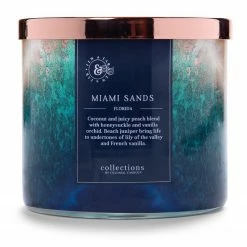 Colonial Candle Duftkerze Miami Sands - Soja Wachs Mischung - Blau - 411g
