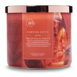 Colonial Candle Duftkerze Canyon Spice - Soja Wachs Mischung - Orange - 411g