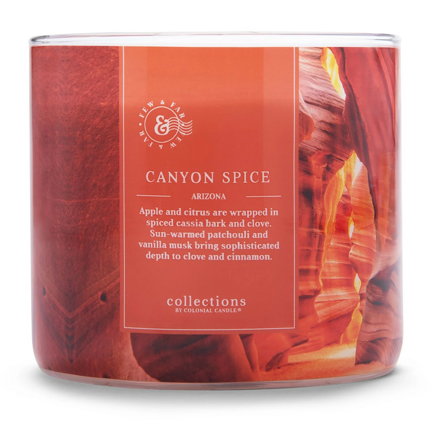 Colonial Candle Duftkerze Canyon Spice - Soja Wachs Mischung - Orange - 411g – Bild 3