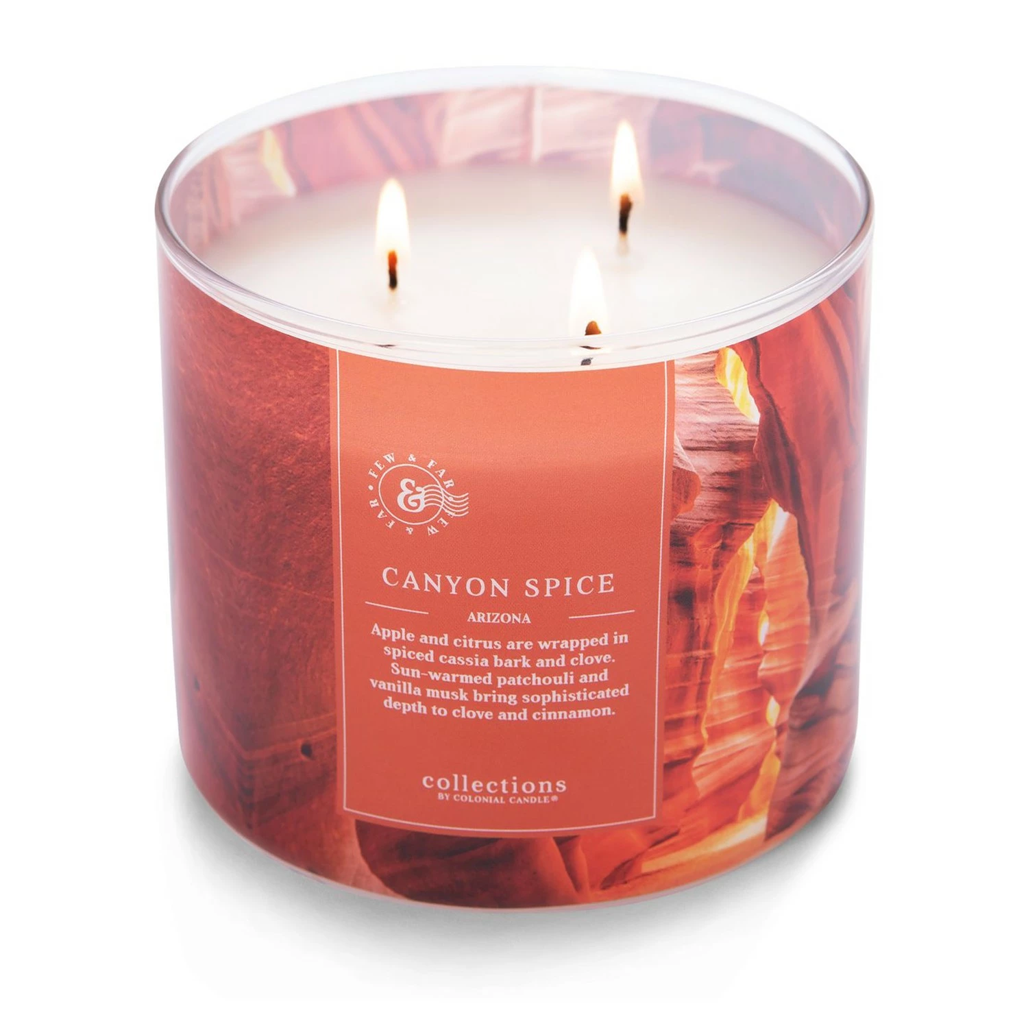 Colonial Candle Duftkerze Canyon Spice - Soja Wachs Mischung - Orange - 411g – Bild 4
