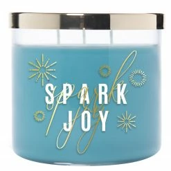 Colonial Candle Duftkerze Spark Joy - Soja Wachs Mischung - Blau - 411g