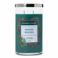 Colonial Candle Duftkerze Winter Woods - Soja Wachs Mischung - Grün - 538g