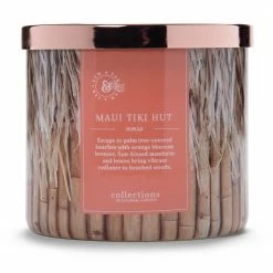 Colonial Candle Duftkerze Maui Tiki Hut - Soja Wachs Mischung - Braun - 411g