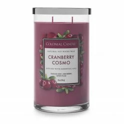 Colonial Candle Duftkerze Cranberry Cosmo - Soja Wachs Mischung - Rot - 538g