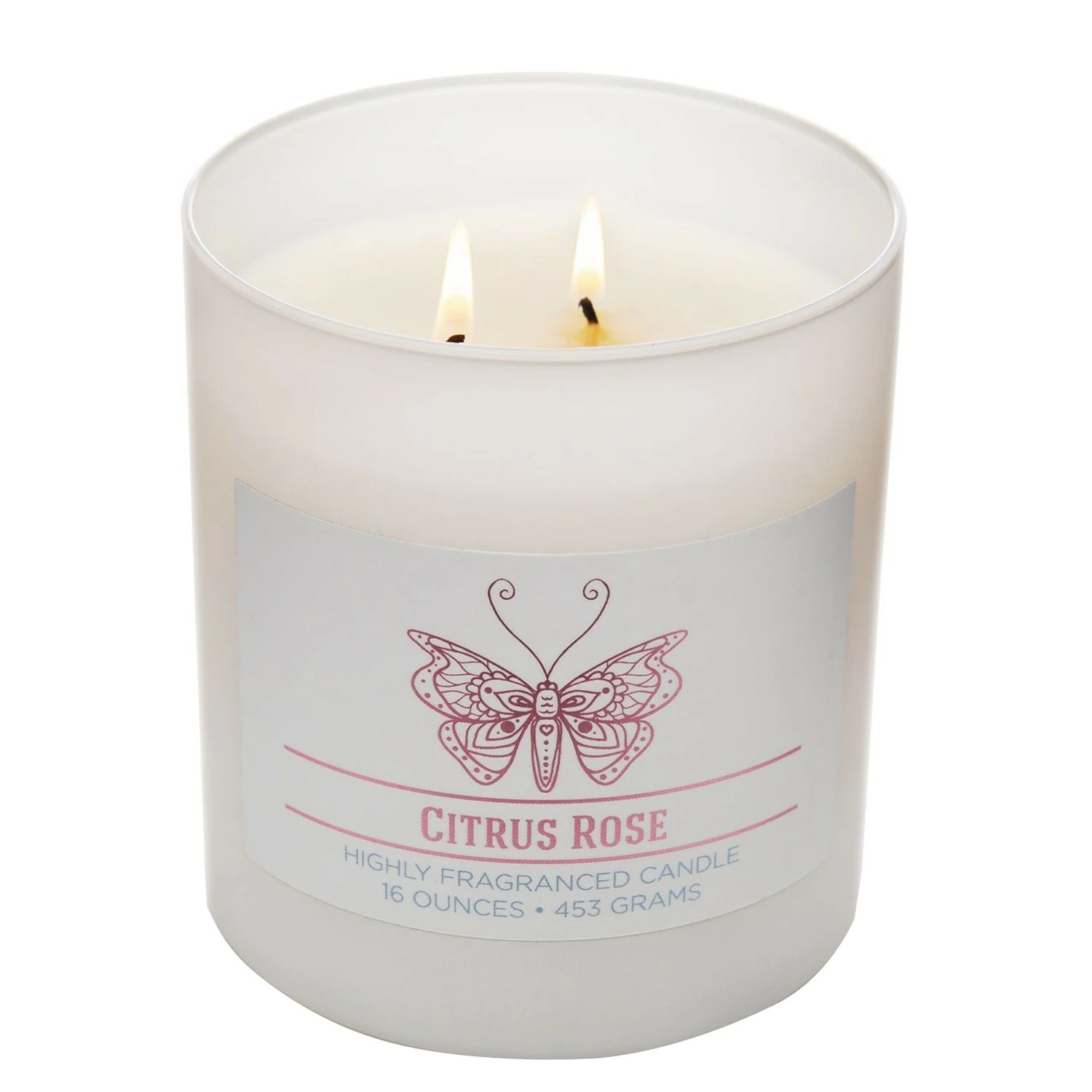 Colonial Candle Duftkerze Citrus Rose - Soja Wachs Mischung - Weiß - 425g – Bild 2